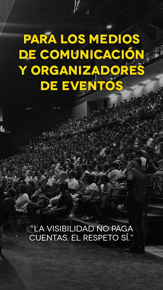 “La visibilidad no paga cuentas. El respeto sí.” -